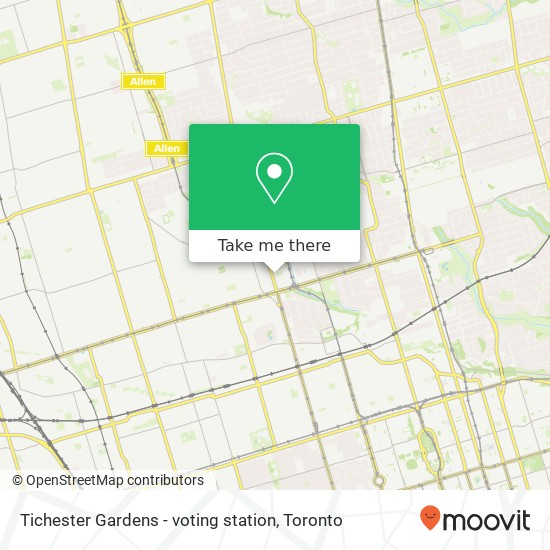 Tichester Gardens - voting station map