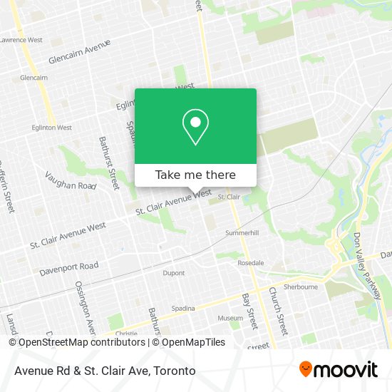 Avenue Rd & St. Clair Ave map