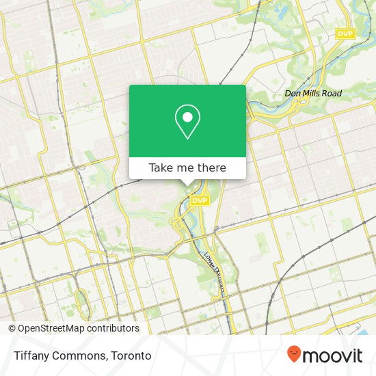 Tiffany Commons map