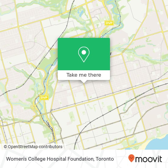 Women's College Hospital Foundation map