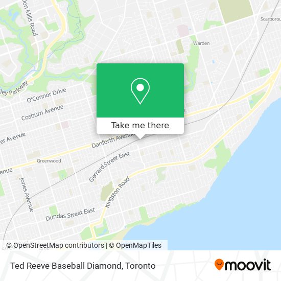 Ted Reeve Baseball Diamond map