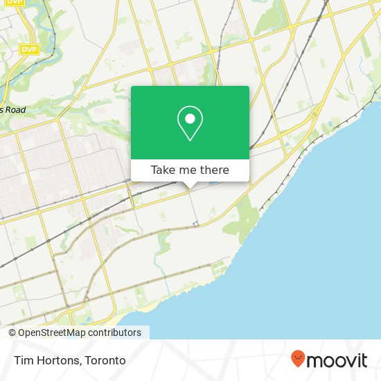 Tim Hortons map