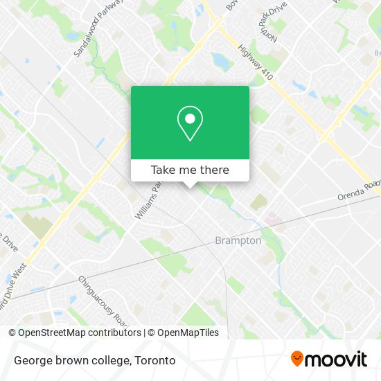 George brown college map