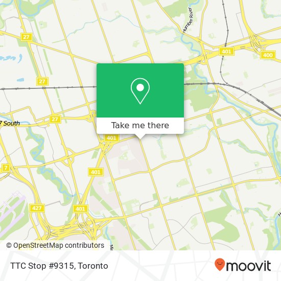 TTC Stop #9315 map