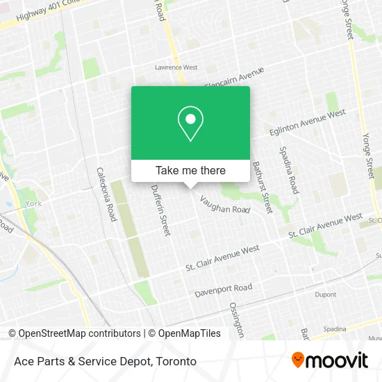 Ace Parts & Service Depot plan