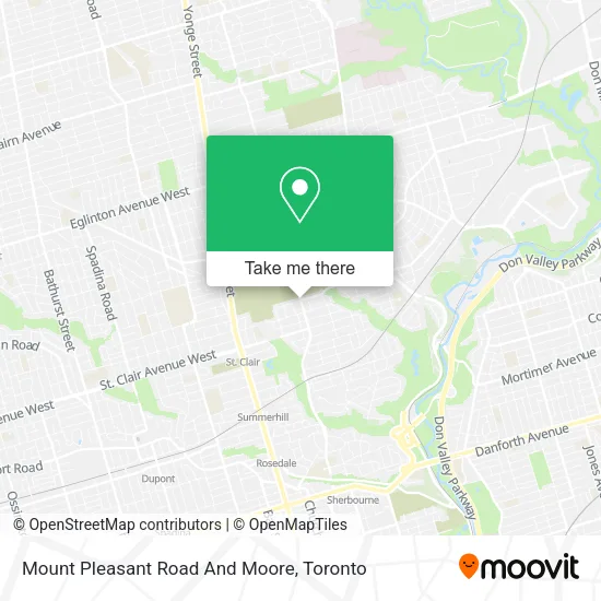 Mount Pleasant Road And Moore map
