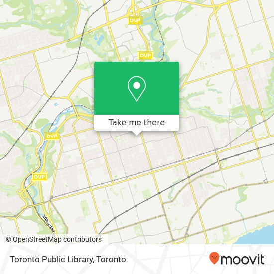 Toronto Public Library map