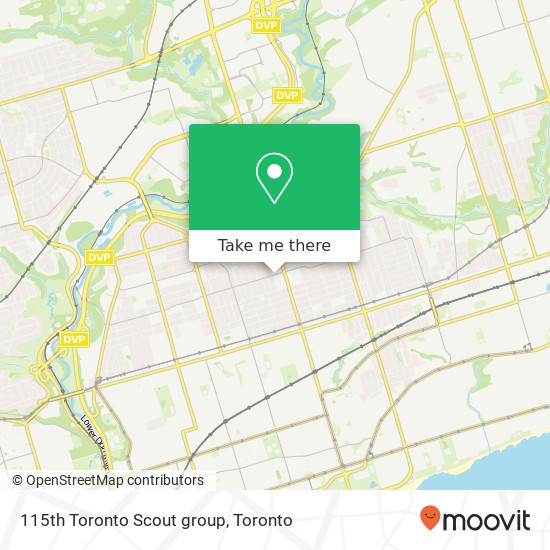 115th Toronto Scout group map