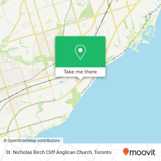 St. Nicholas Birch Cliff Anglican Church map