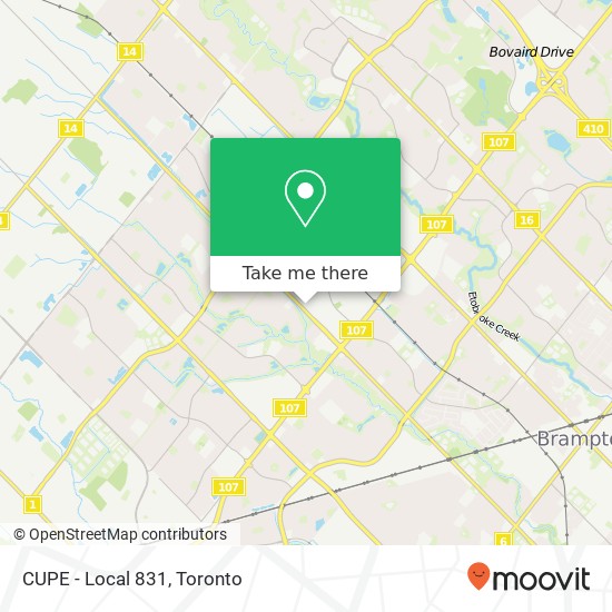 CUPE - Local 831 map