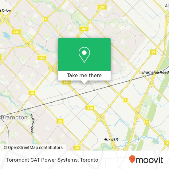 Toromont CAT Power Systems map