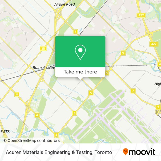 Acuren Materials Engineering & Testing map