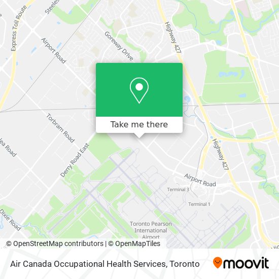 Air Canada Occupational Health Services map