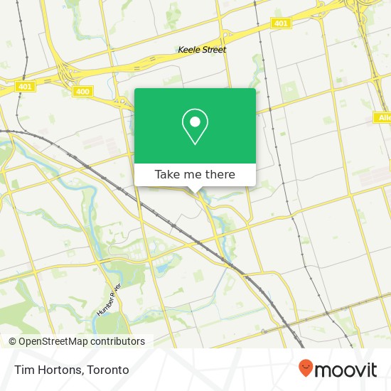 Tim Hortons map