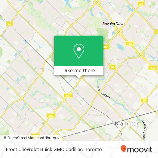 Frost Chevrolet Buick GMC Cadillac map