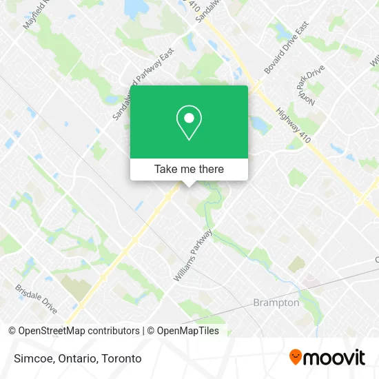 Simcoe, Ontario map