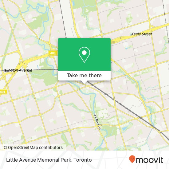 Little Avenue Memorial Park map