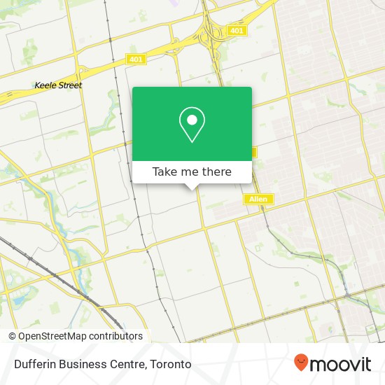 Dufferin Business Centre map