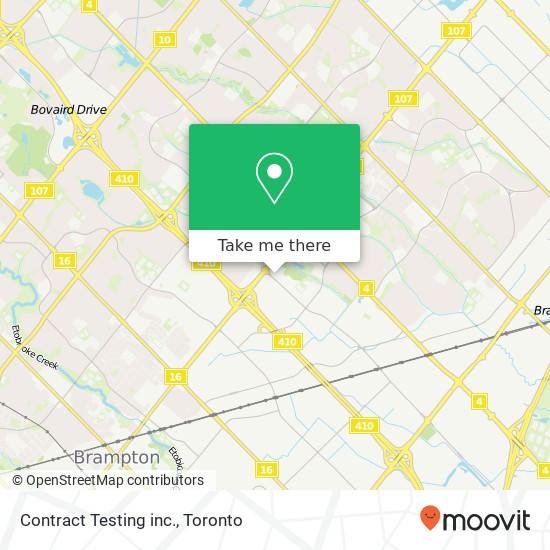 Contract Testing inc. map