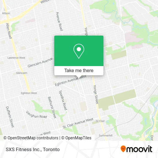 SXS Fitness Inc. map