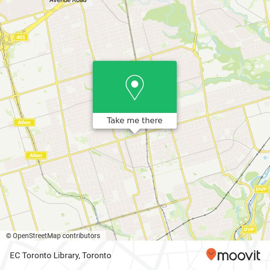 EC Toronto Library map