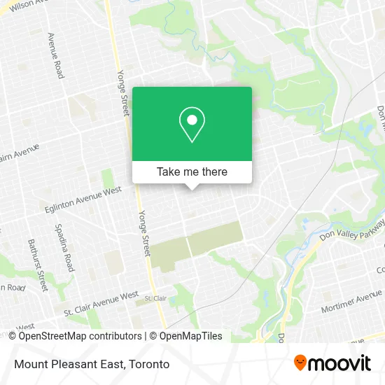 Mount Pleasant East map