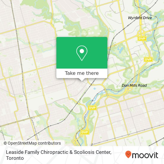Leaside Family Chiropractic & Scoliosis Center map