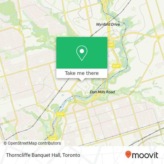 Thorncliffe Banquet Hall map