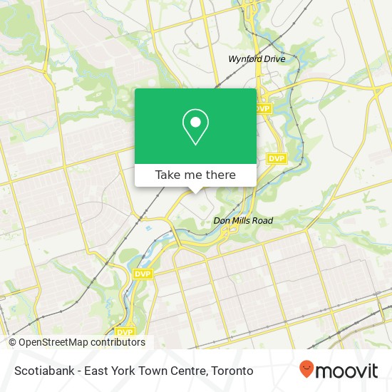 Scotiabank -  East York Town Centre map