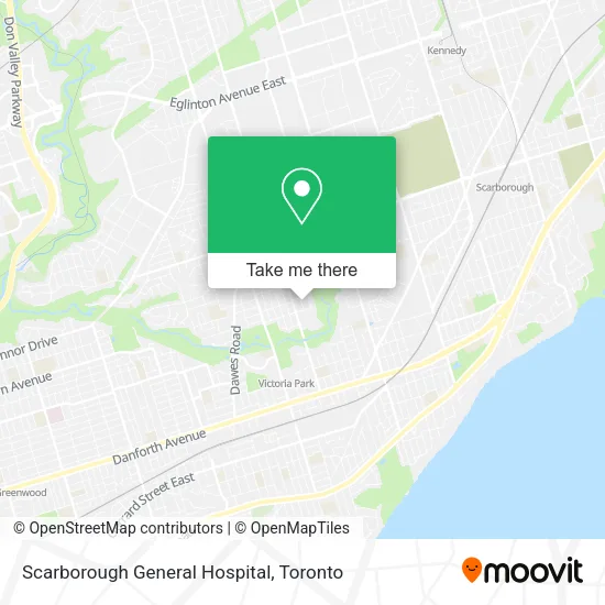 Scarborough General Hospital map