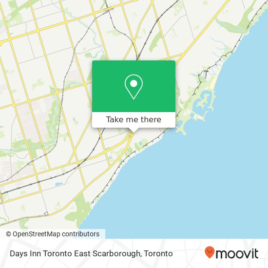 Days Inn Toronto East Scarborough map