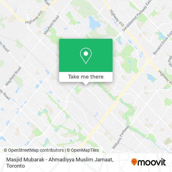 Masjid Mubarak - Ahmadiyya Muslim Jamaat map
