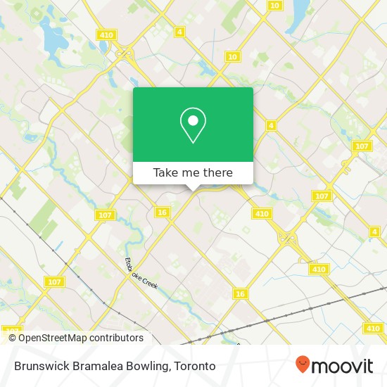 Brunswick Bramalea Bowling map