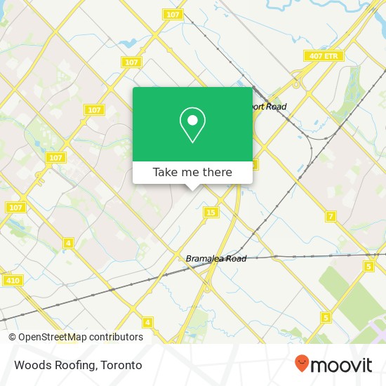 Woods Roofing map