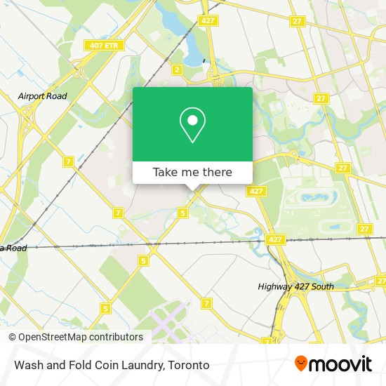 Wash and Fold Coin Laundry map