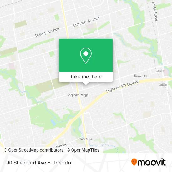 90 Sheppard Ave E map