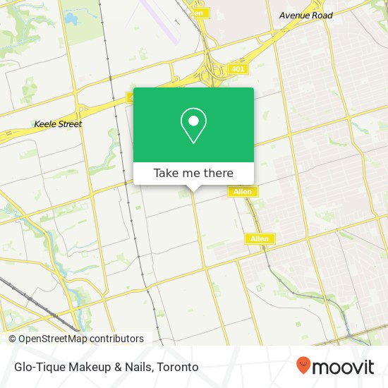 Glo-Tique Makeup & Nails map