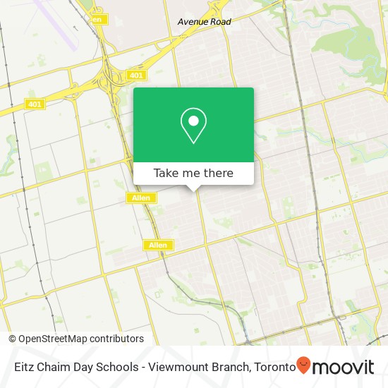 Eitz Chaim Day Schools - Viewmount Branch map