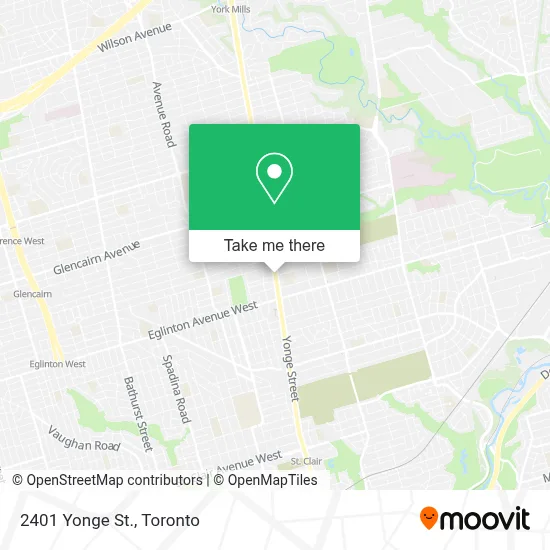 2401 Yonge St. map