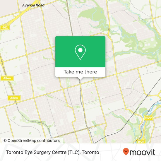 Toronto Eye Surgery Centre (TLC) map