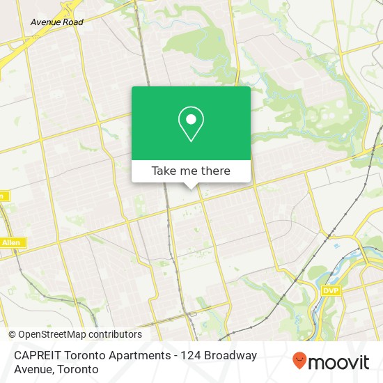 CAPREIT Toronto Apartments - 124 Broadway Avenue plan