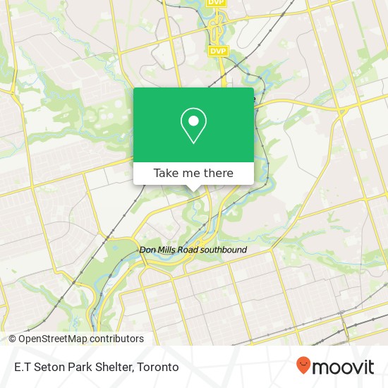 E.T Seton Park Shelter map