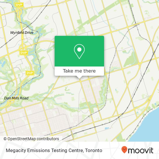 Megacity Emissions Testing Centre map