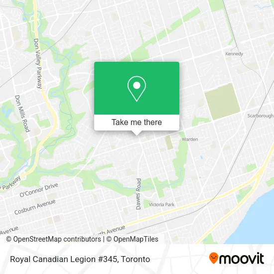 Royal Canadian Legion #345 map