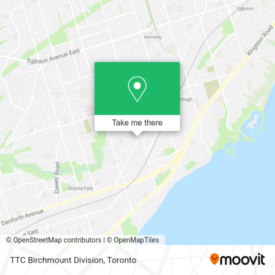 TTC Birchmount Division map