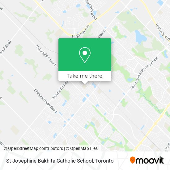 St Josephine Bakhita Catholic School map