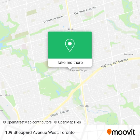 109 Sheppard Avenue West map