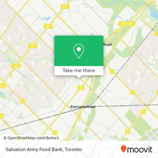 Salvation Army Food Bank map