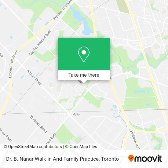 Dr. B. Nanar Walk-in And Family Practice map