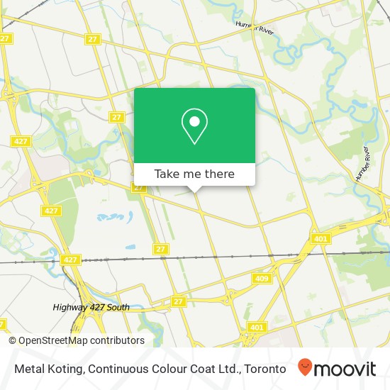 Metal Koting, Continuous Colour Coat Ltd. map